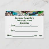 APPTはメモのアポイントメントカードサービスを梳きます 予約カード (裏面)