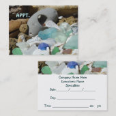 APPT. カードビーチのSeaglassのメモカード 予約カード (正面/裏面)