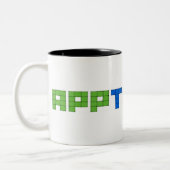 Apptrackrの白のマグ ツートーンマグカップ (左)