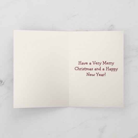 Appyの休日の馬のクリスマスの挨拶状 シーズンカード (内部)