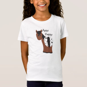 Appy幸せ毛布Apaloosa馬Tシャツ Tシャツ