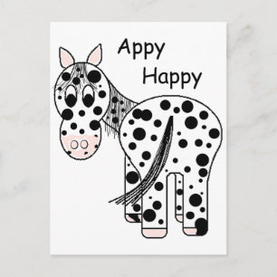 Appy幸せ – ヒョウAppaloosa ポストカード