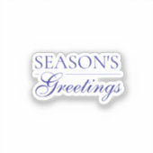 appy New Year Merry Christmas Holiday シール (正面)