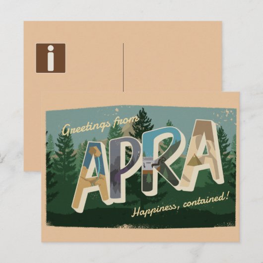 APRAはがき ポストカード (正面/裏面)