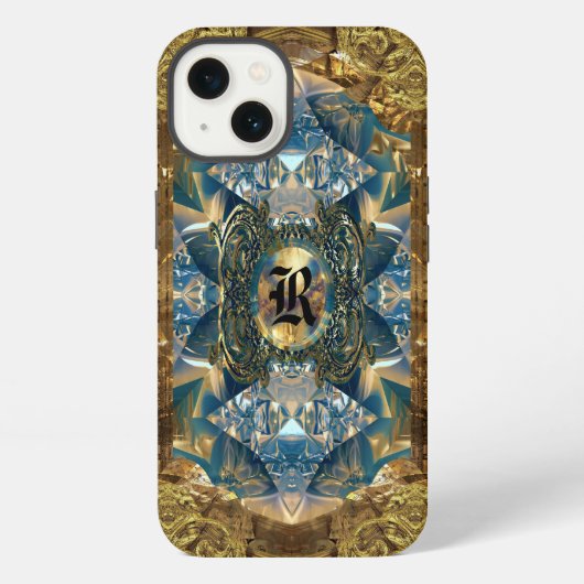 Aprallet Baxter ビクトリアンモノグラム iPhoneケース (裏面)