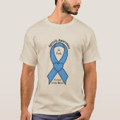 Apraxia認識度リボン翼の名前カスタマイズ可能 Tシャツ (正面)