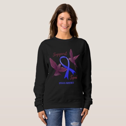 Apraxia Awareness Warrior Survivor Support Squad スウェットシャツ (正面フル)