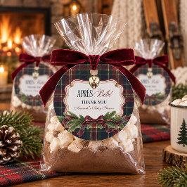 Après Bébé プレッピー スキーロッジ クリスマス ベビーシャワー フェイバータグ