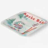 Après Bébé baby ski Polar bear Fox woodland ペーパープレート (傾斜あり)