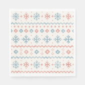 Après Bébé Fair Isle Pattern Ski Club  スタンダードランチョンナプキン (正面)