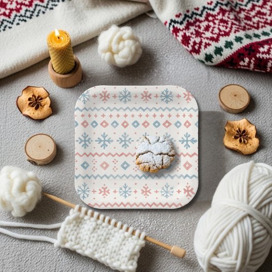 Après Bébé Fair Isle Pattern Ski Club  ペーパープレート