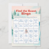 Après Bébé Find The Guest Bingo Card 招待状 (正面)