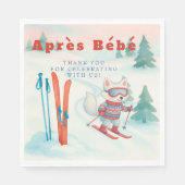 Après Bébé ski Arctic Fox スタンダードランチョンナプキン (正面)