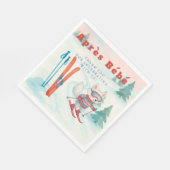 Après Bébé ski Arctic Fox スタンダードランチョンナプキン (角)