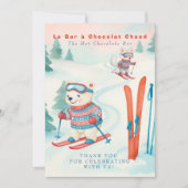 Après Bébé SKi Baby Boho ホットチョコレートバーのサイン  招待状 (正面)
