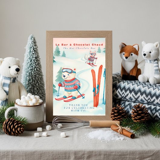 Après Bébé SKi Baby Boho ホットチョコレートバーのサイン  招待状