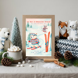 Après Bébé SKi Baby Boho Hot Chocolate Bar Sign  招待状