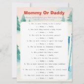 Après Bébé ski baby Guess Who Game card 招待状 (正面)