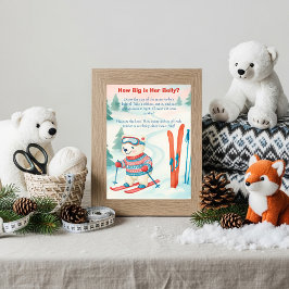 Après Bébé Ski Baby How Big Is Her Belly sign 招待状