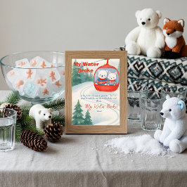 Après Bébé ski Baby My Water Broke Game sign 招待状