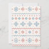 Après Bébé Ski Baby Woodland animals Thank You  招待状 (裏面)