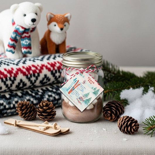 Après Bébé Ski Baby Woodland Animals Winter フェイバータグ