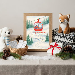 Après Bébé ski baby Woodland Diaper Raffle Table  招待状