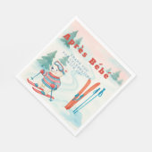 Après Bébé ski Polar Bear スタンダードランチョンナプキン (角)