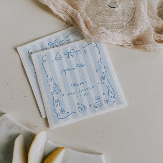 Après Bébé Winter Baby Shower スタンダードランチョンナプキン