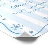 Après Bébé Winter Baby Shower Welcome ポスター (角)