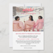 Après & Champagne Bachelorette Weekend Getaway 招待状 (正面)
