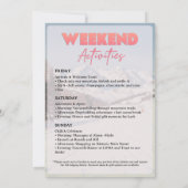 Après & Champagne Bachelorette Weekend Getaway 招待状 (裏面)