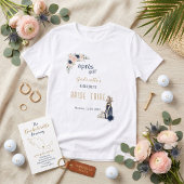 Après Golf Bachelorette Blue Elegant Preppy Floral Tシャツ