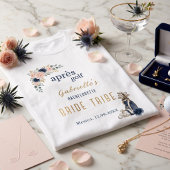 Après Golf Bachelorette Blue Elegant Preppy Floral Tシャツ