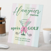 Aprés Golf Coquette Bachelorette Hangover Station 台座サイン (インサイチュ)