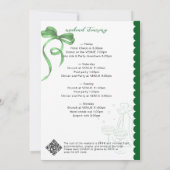 Aprés Golf Martini Coquette Bow Bachelorette Party 招待状 (裏面)