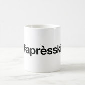 APRES SKIハッシュタグ コーヒーマグカップ (中央)
