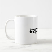 APRES SKIハッシュタグ コーヒーマグカップ (左)