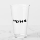 APRES SKIハッシュタグ タンブラーグラス (正面)