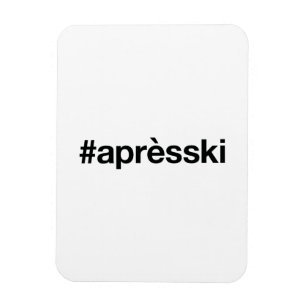 APRES SKIハッシュタグ マグネット