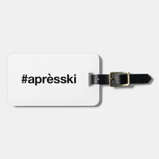 APRES SKIハッシュタグ ラゲッジタグ (正面横)