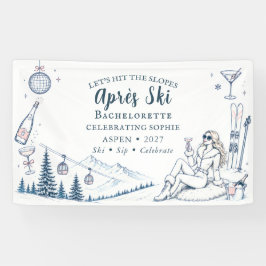 Après Ski アルパインシックなバチェラー・パーティー 横断幕