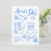 Après Ski バースデースキーパーティー招待状 招待状 (スタンド正面)