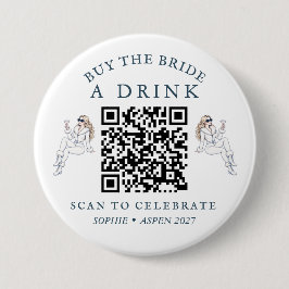 Après Ski Bachelorette バチェロレッテパーティーで花嫁にお酒を奢ろう 缶バッジ