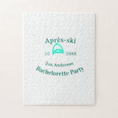 Après-ski bachelorette party turquoise hat name da ジグソーパズル (縦)