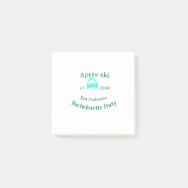 Après-ski bachelorette party turquoise hat name da ポストイット
