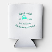 Après-ski bachelorette party turquoise hat name da 缶クーラー (正面)