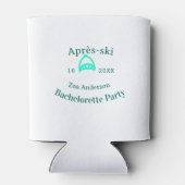 Après-ski bachelorette party turquoise hat name da 缶クーラー (裏面)