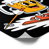 Apres ski beer mug skiing funny winter vacation Ap ポスター (角)
