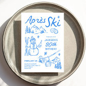 Après Ski Birthday Ski Party Invitation 招待状